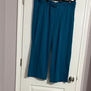 Athletic Works Turquoise Wide-Leg Pants